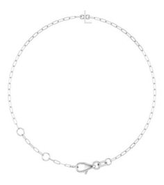 Brc968 Bracelet 14K White Initial L 6 12-7 12 In Polished Sans Serif Initial L Bracelet