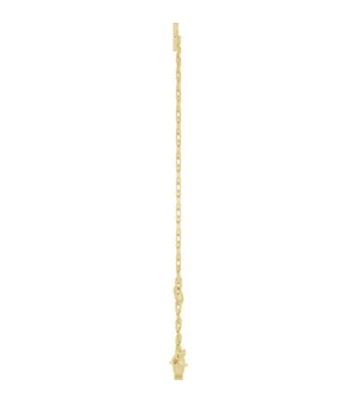 Brc968 Bracelet 14K Yellow Initial N 6 12-7 12 In Polished Sans Serif Initial N Bracelet