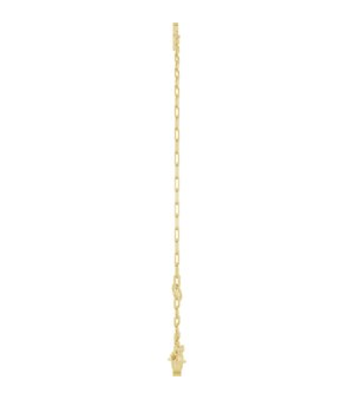 Brc968 Bracelet 14K Yellow Initial F 6 12-7 12 In Polished Sans Serif Initial F Bracelet