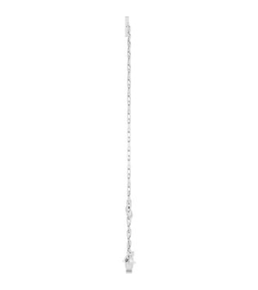 Brc968 Bracelet 14K White Initial N 6 12-7 12 In Polished Sans Serif Initial N Bracelet