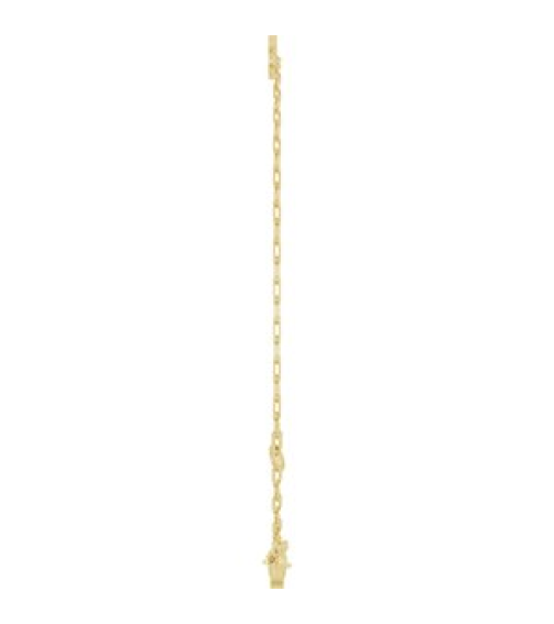 Brc968 Bracelet 14K Yellow Initial O 6 12-7 12 In Polished Sans Serif Initial O Bracelet