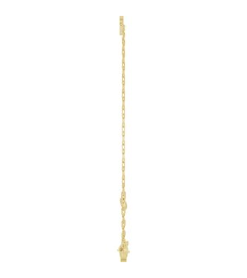 Brc968 Bracelet 14K Yellow Initial P 6 12-7 12 In Polished Sans Serif Initial P Bracelet