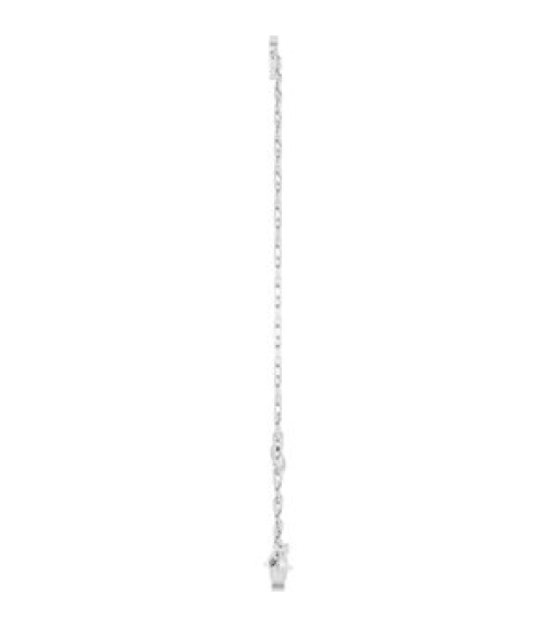 Brc968 Bracelet 14K White Initial P 6 12-7 12 In Polished Sans Serif Initial P Bracelet