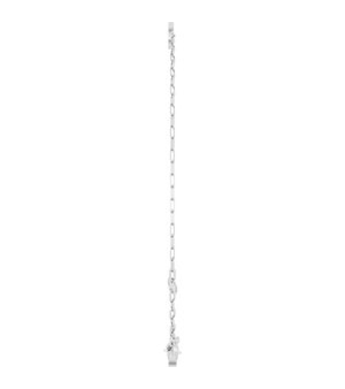Brc968 Bracelet 14K White Initial D 6 12-7 12 In Polished Sans Serif Initial D Bracelet
