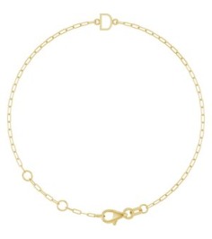 Brc968 Bracelet 14K Yellow Initial D 6 12-7 12 In Polished Sans Serif Initial D Bracelet