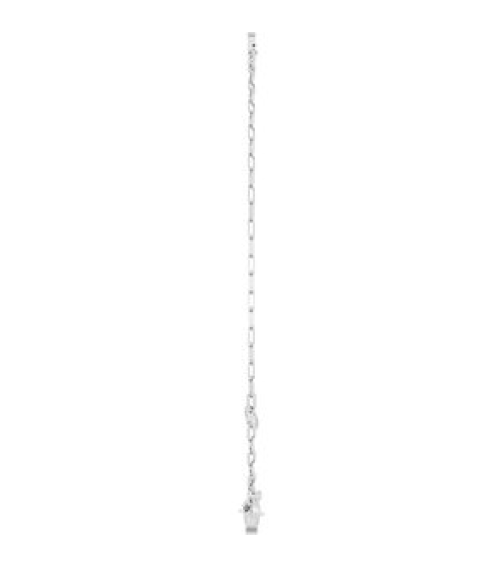 Brc968 Bracelet 14K White Initial T 6 12-7 12 In Polished Sans Serif Initial T Bracelet