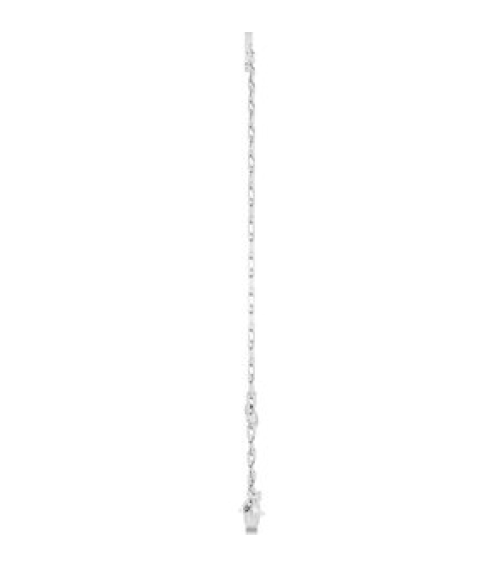 Brc968 Bracelet 14K White Initial U 6 12-7 12 In Polished Sans Serif Initial U Bracelet