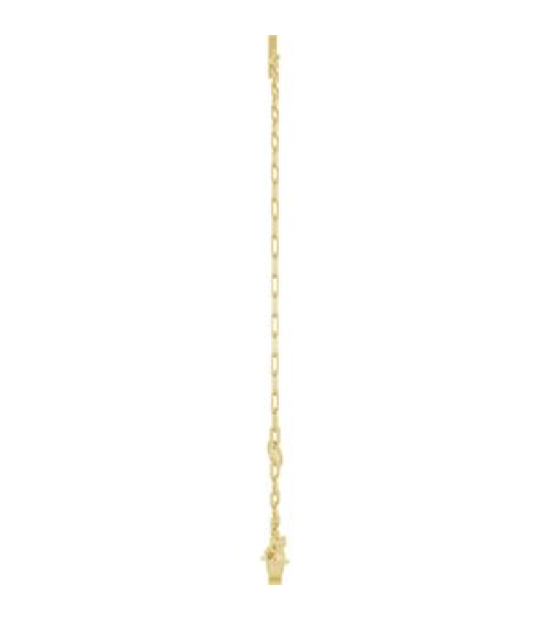 Brc968 Bracelet 14K Yellow Initial A 6 12-7 12 In Polished Sans Serif Initial A Bracelet
