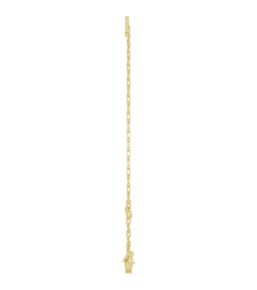 Brc968 Bracelet 14K Yellow Initial U 6 12-7 12 In Polished Sans Serif Initial U Bracelet