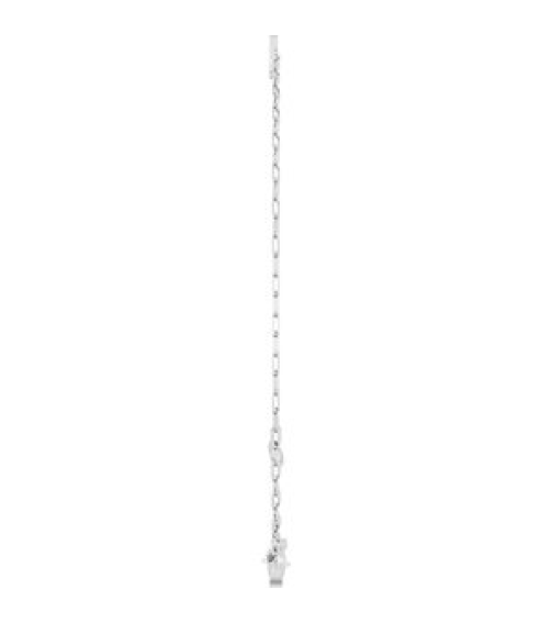 Brc968 Bracelet 14K White Initial J 6 12-7 12 In Polished Sans Serif Initial J Bracelet