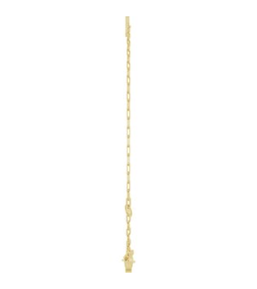 Brc968 Bracelet 14K Yellow Initial J 6 12-7 12 In Polished Sans Serif Initial J Bracelet