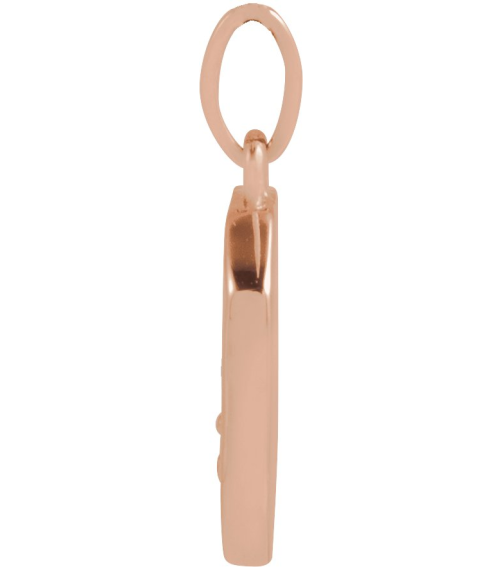 88720 Pendant 14K Rose 15.9 X 10 Mm Polished Mountain Pendant