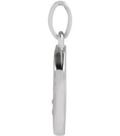 88720 Pendant Platinum 15.9 X 10 Mm Polished Mountain Pendant