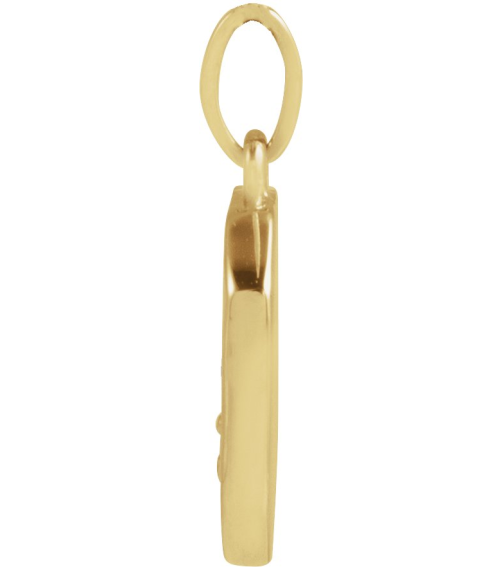 88720 Pendant 14K Yellow 15.9 X 10 Mm Polished Mountain Pendant
