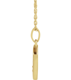 88720 Necklace 14K Yellow 15.9 X 10 Mm 16-18 In Polished Mountain Necklace