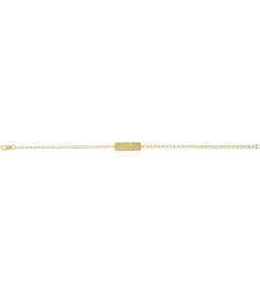 Brc969 Bracelet 14K Yellow 22.7 X 2.2 Mm 7 In Polished Love Braille Word Bracelet