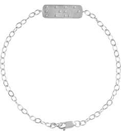 Brc969 Bracelet Sterling Silver 22.7 X 2.2 Mm 7 In Polished Love Braille Word Bracelet
