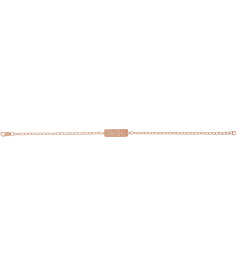 Brc969 Bracelet 14K Rose 22.7 X 2.2 Mm 7 In Polished Love Braille Word Bracelet