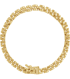 Ch1253 14K Yellow Panther 4 Mm 6 12 In Box Clasp Polished Panther Chain