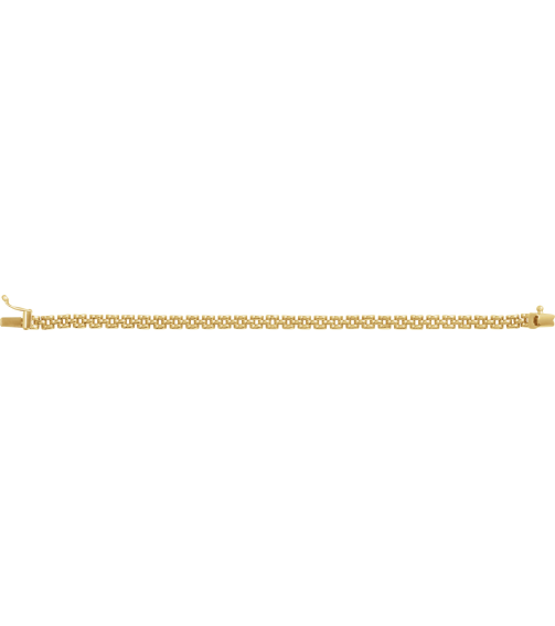 Ch1253 14K Yellow Panther 4 Mm 6 12 In Box Clasp Polished Panther Chain