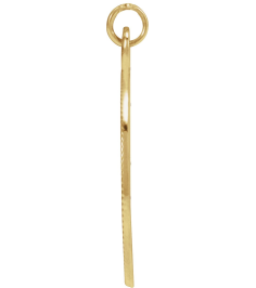 88607 Pendant 14K Yellow 21.4 X 15 Mm Polished Engravable Pendant