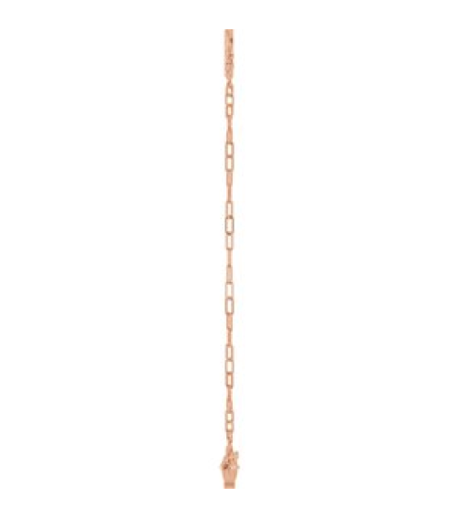Brc964 Bracelet 14K Rose 14 X 7 Mm 7 In Polished Sideways Cross Bracelet