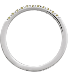 689237 Ring Set 14K White Natural Peridot Round 1.5 Mm Polished Natural Peridot Stackable Ring