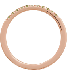 689237 Ring Set 14K Rose Natural Peridot Round 1.5 Mm Polished Natural Peridot Stackable Ring