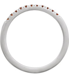 689237 Ring Set 14K White Natural Mozambique Garnet Round 1.5 Mm Polished Natural Mozambique Garnet Stackable Ring