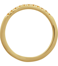 689237 Ring Set 14K Yellow Natural Citrine Round 1.5 Mm Polished Natural Citrine Stackable Ring