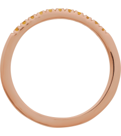 689237 Ring Set 14K Rose Natural Citrine Round 1.5 Mm Polished Natural Citrine Stackable Ring