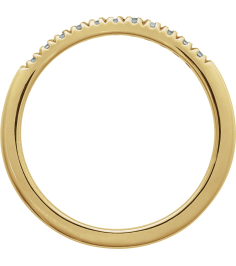 689237 Ring Set 14K Yellow Natural Aquamarine Round 1.5 Mm Polished Natural Aquamarine Stackable Ring