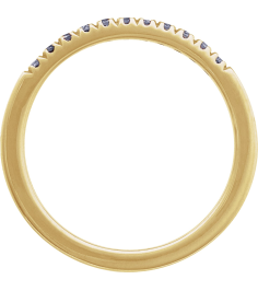 689237 Ring Set 14K Yellow Natural Alexandrite Round 1.5 Mm Polished Natural Alexandrite Stackable Ring
