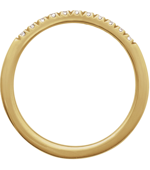 689237 Ring Set 14K Yellow Lab-Grown Diamond Round 1.5 Mm Polished 16 Ctw Lab-Grown Diamond Stackable Ring