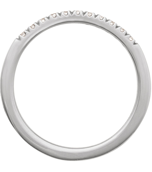 689237 Ring Set 14K White Lab-Grown Diamond Round 1.5 Mm Polished 16 Ctw Lab-Grown Diamond Stackable Ring