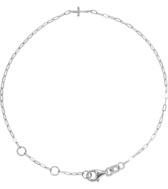 Brc967 Bracelet Sterling Silver 9 X 3.8 Mm 6 12-7 12 In Polished Paperclip-Style Sideways Cross Bracelet