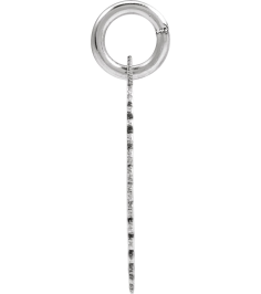 689251 Pendant 10K White Initial A 15 X 17 Mm Polished Sunburst Initial Pendant
