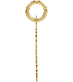 689251 Pendant 14K Yellow Gold-Plated Sterling Silver Initial A 15 X 17 Mm Polished Sunburst Initial Pendant
