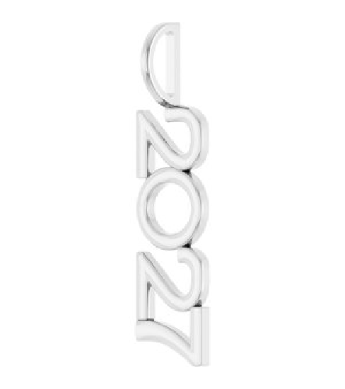 87773 Pendant Platinum 2027 30 X 8 Mm Polished 2027 Vertical Pendant