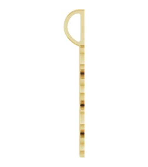87773 Pendant 14K Yellow 2026 30 X 8 Mm Polished 2026 Vertical Pendant
