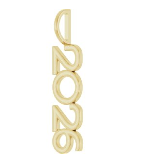 87773 Pendant 14K Yellow 2026 30 X 8 Mm Polished 2026 Vertical Pendant