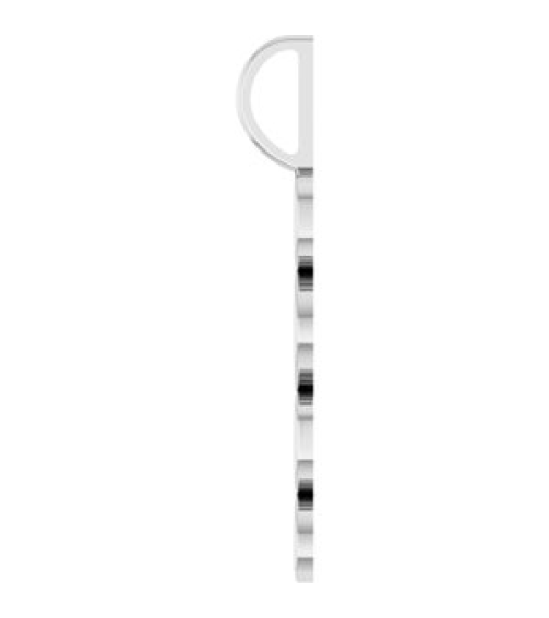 87773 Pendant Sterling Silver 2026 30 X 8 Mm Polished 2026 Vertical Pendant