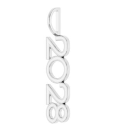 87773 Pendant Platinum 2028 30.3 X 8 Mm Polished 2028 Vertical Pendant