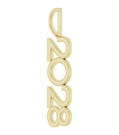 87773 Pendant 14K Yellow 2028 30.3 X 8 Mm Polished 2028 Vertical Pendant