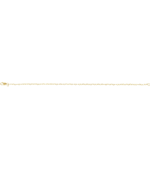 Ch1255 14K Yellow Heart 1.9 Mm 7 In Lobster Clasp Polished Flat Heart Chain