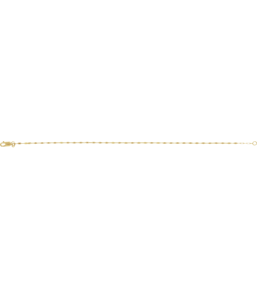 Ch1256 14K Yellow Keyhole 1.5 Mm 7 In Lobster Clasp Polished Keyhole Chain