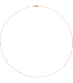 Ch1254 14K Rose Heart .8 Mm 16 In Lobster Clasp Polished Flat Heart Chain