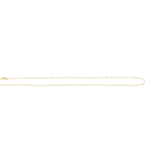 Ch1255 14K Yellow Heart 1.9 Mm 20 In Lobster Clasp Polished Flat Heart Chain