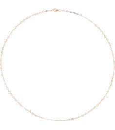 Ch1255 14K Rose Heart 1.9 Mm 24 In Lobster Clasp Polished Flat Heart Chain