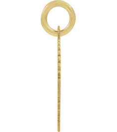689251 Pendant 14K Yellow Gold-Plated Sterling Silver Initial B 15 X 17 Mm Polished Sunburst Initial Pendant